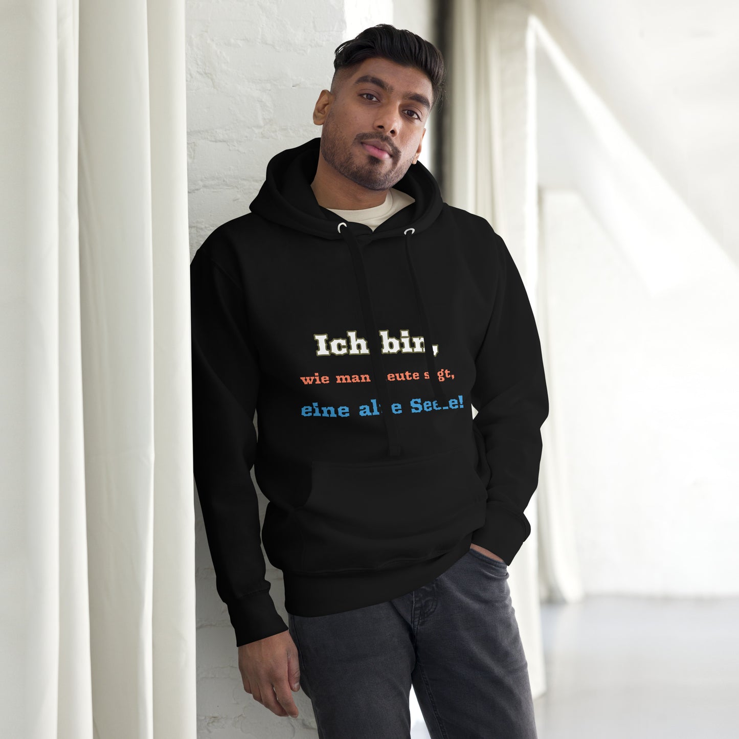 Unisex Premium-Hoodie | Cotton Heritage M2580 "Ich bin eine alte Seele"