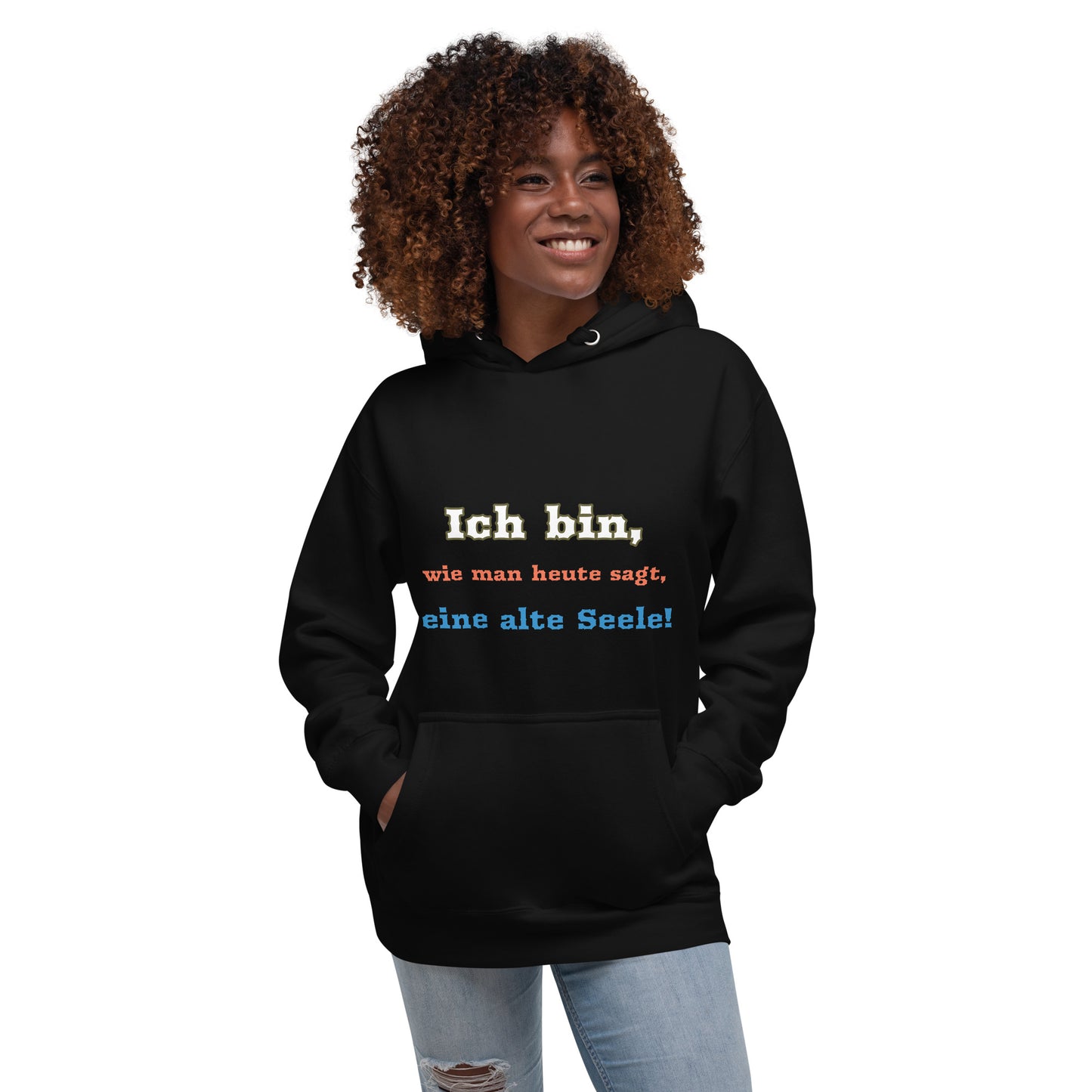 Unisex Premium-Hoodie | Cotton Heritage M2580 "Ich bin eine alte Seele"