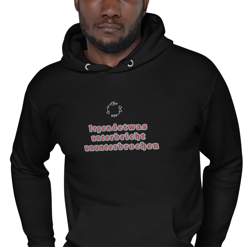 Unisex-Premium Hoodie Cotton Heritage M2580 "Irgendetwas unterbricht ununterbrochen"