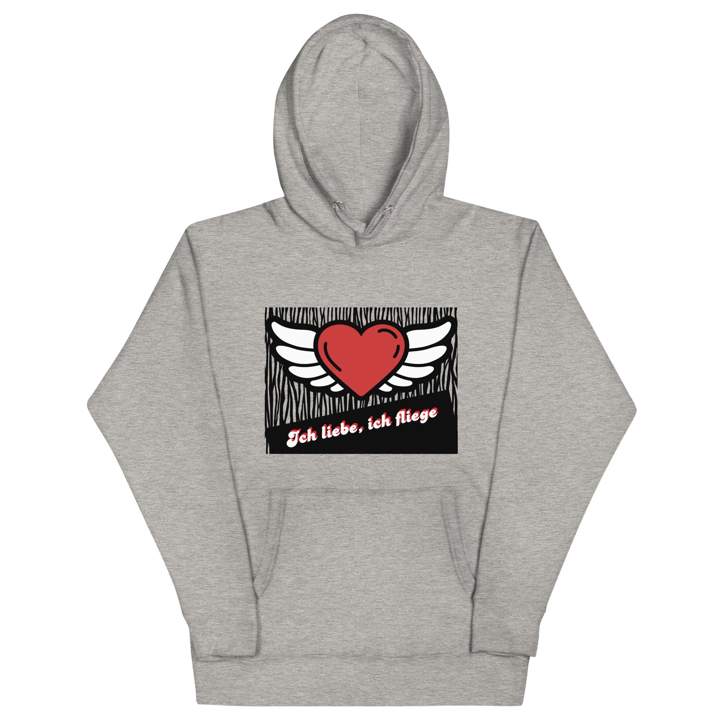 Unisex-Kapuzenpullover Premium-Hoodie | Cotton Heritage M2580 "Ich liebe, ich fliege"