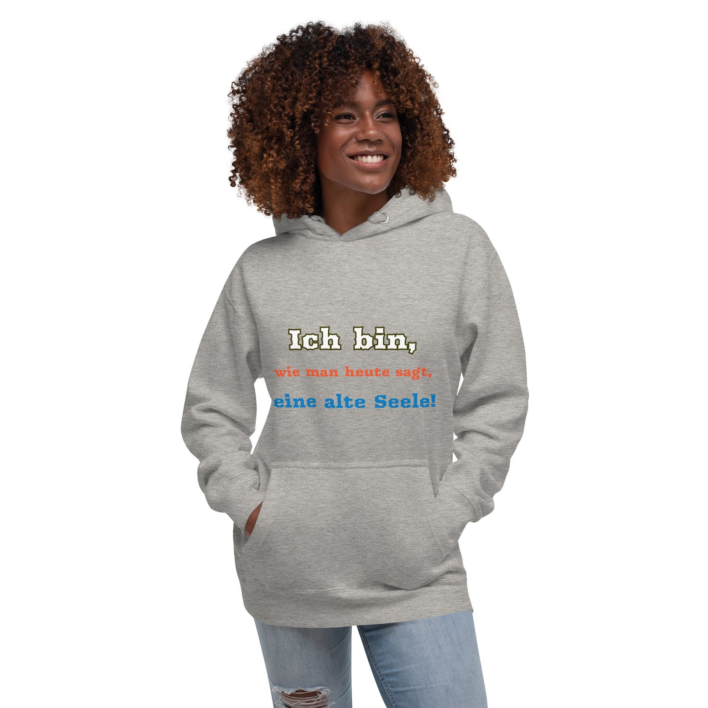 Unisex Premium-Hoodie | Cotton Heritage M2580 "Ich bin eine alte Seele"