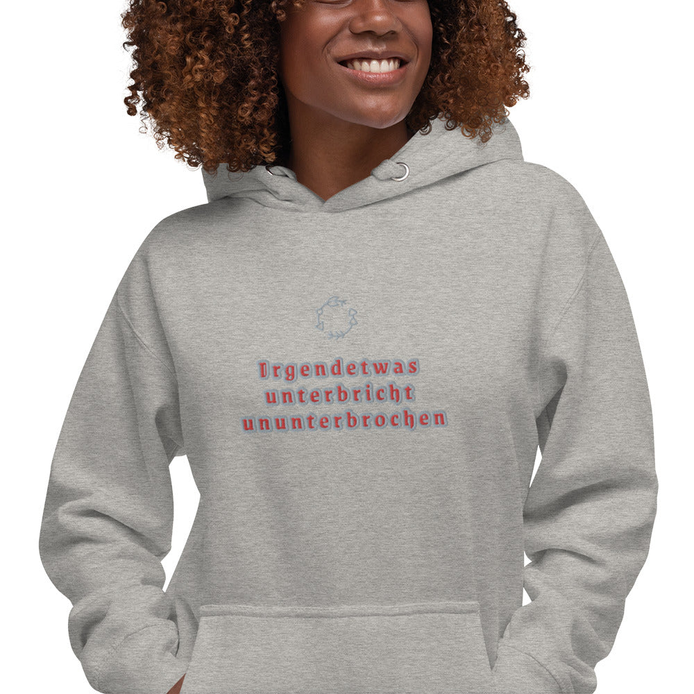 Unisex-Premium Hoodie Cotton Heritage M2580 "Irgendetwas unterbricht ununterbrochen"