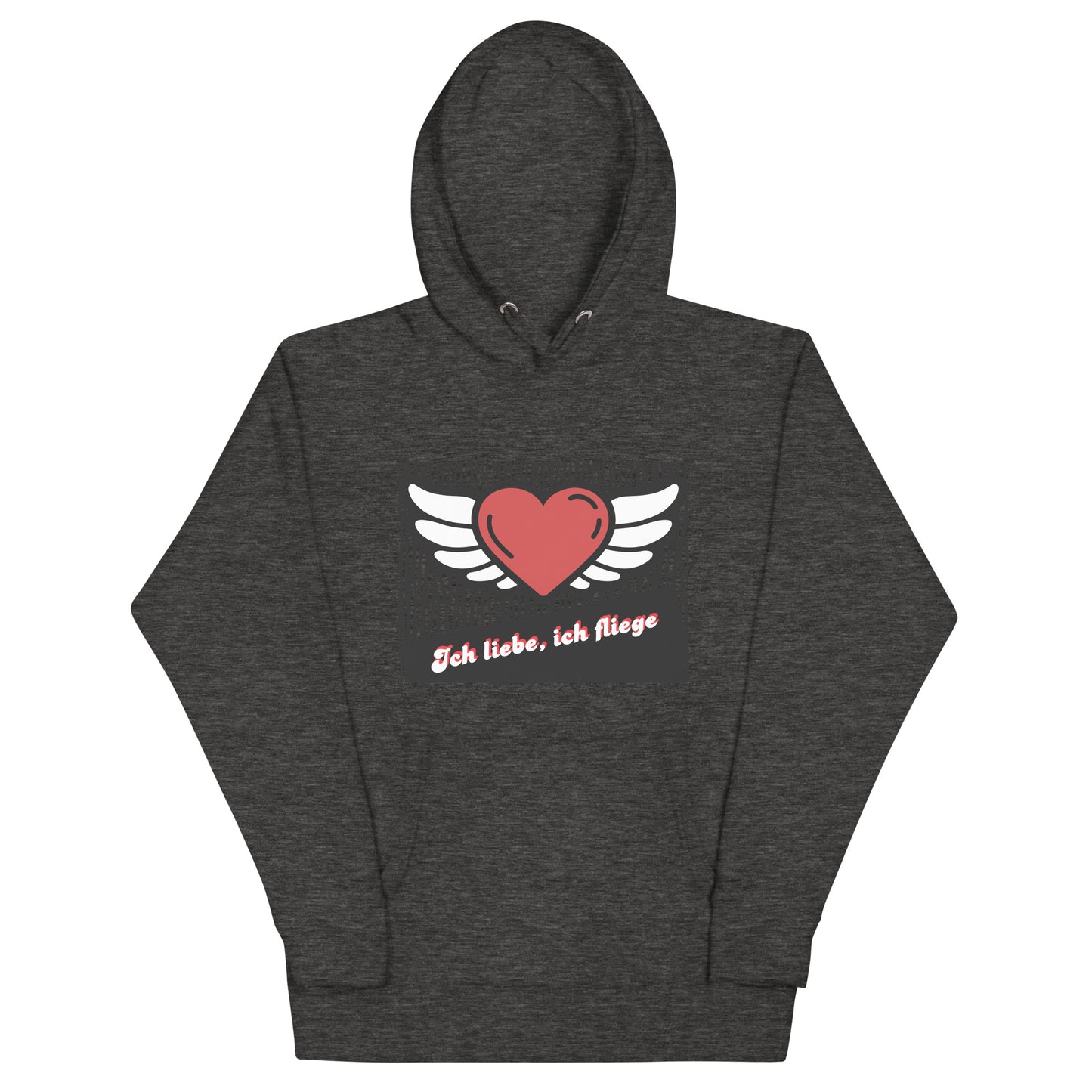 Unisex-Kapuzenpullover Premium-Hoodie | Cotton Heritage M2580 "Ich liebe, ich fliege"