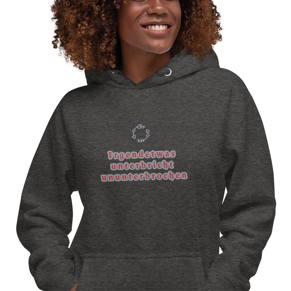 Unisex-Premium Hoodie Cotton Heritage M2580 "Irgendetwas unterbricht ununterbrochen"