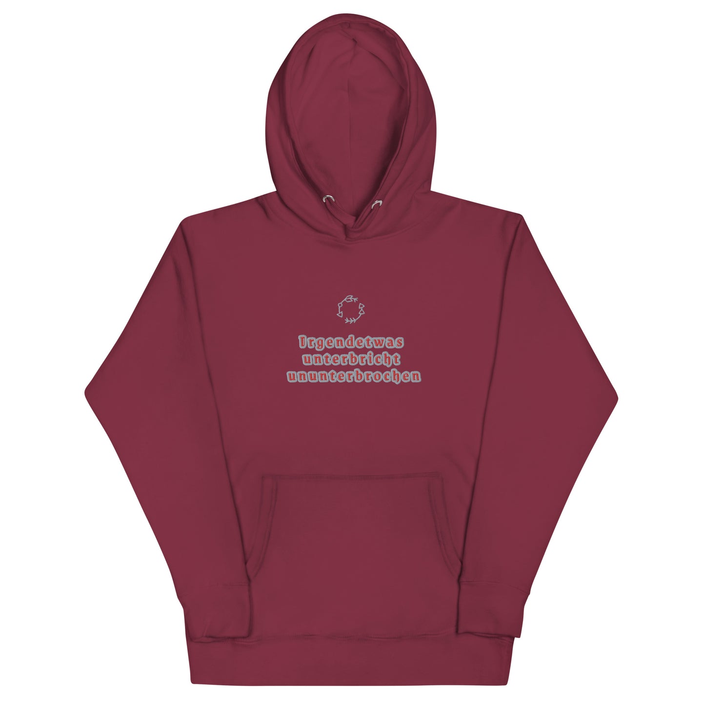 Unisex-Premium Hoodie Cotton Heritage M2580 "Irgendetwas unterbricht ununterbrochen"