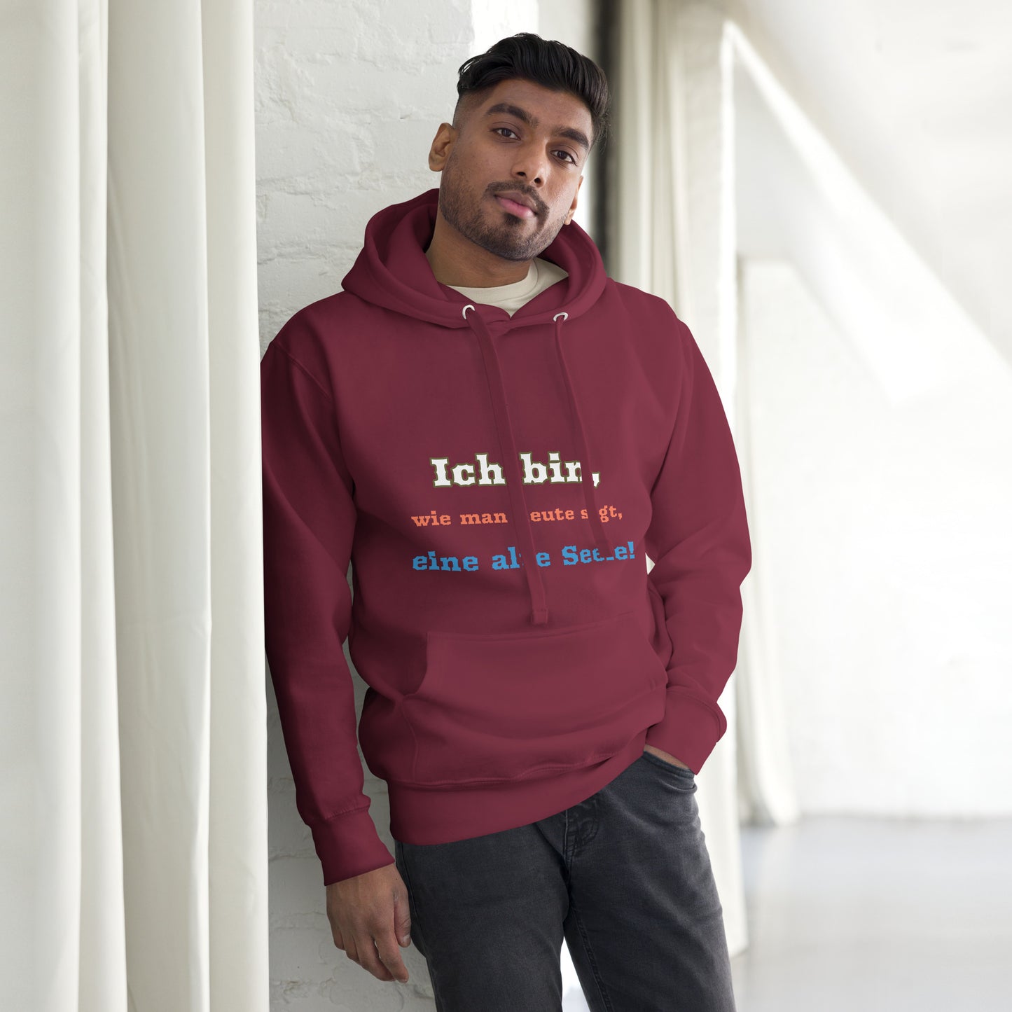 Unisex Premium-Hoodie | Cotton Heritage M2580 "Ich bin eine alte Seele"