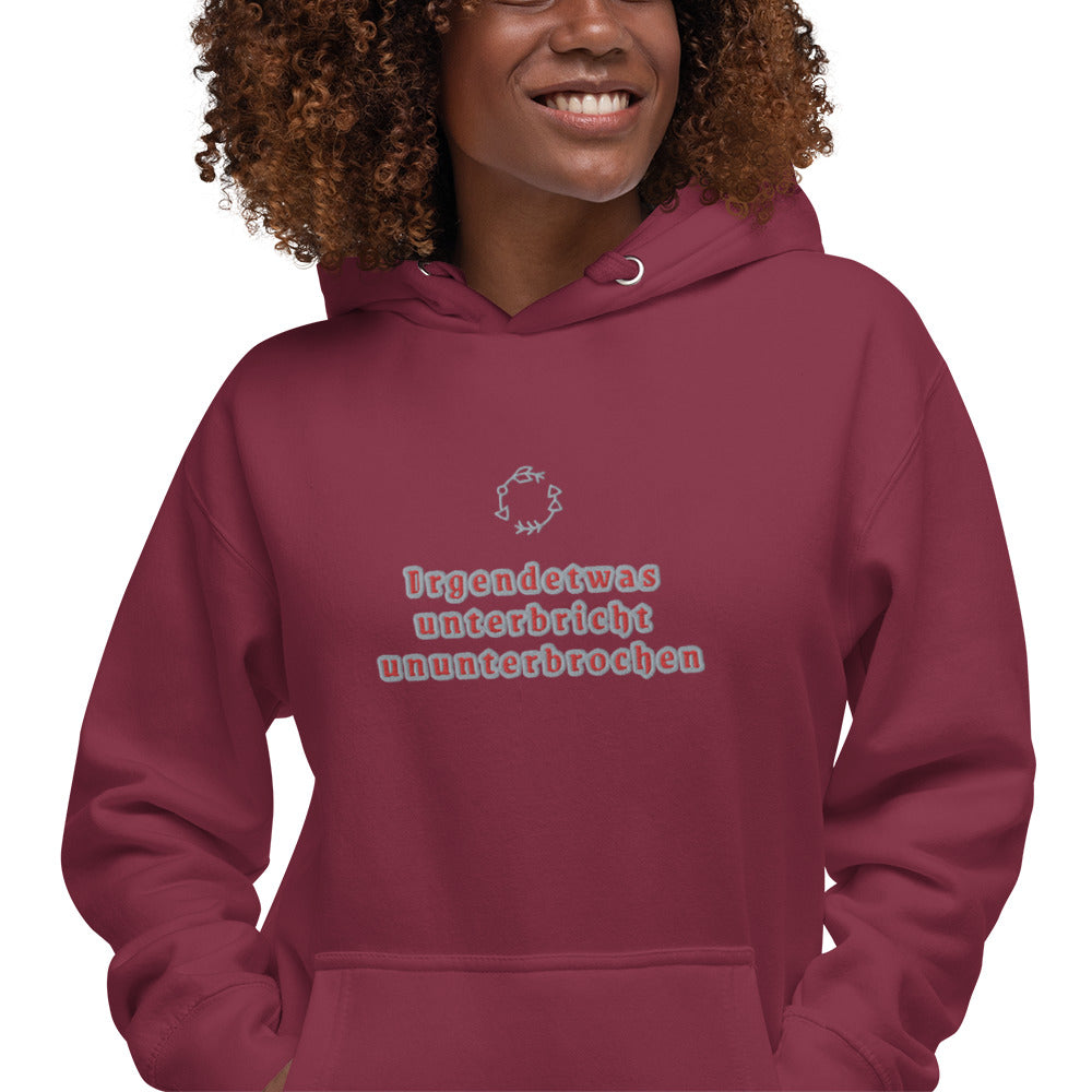 Unisex-Premium Hoodie Cotton Heritage M2580 "Irgendetwas unterbricht ununterbrochen"