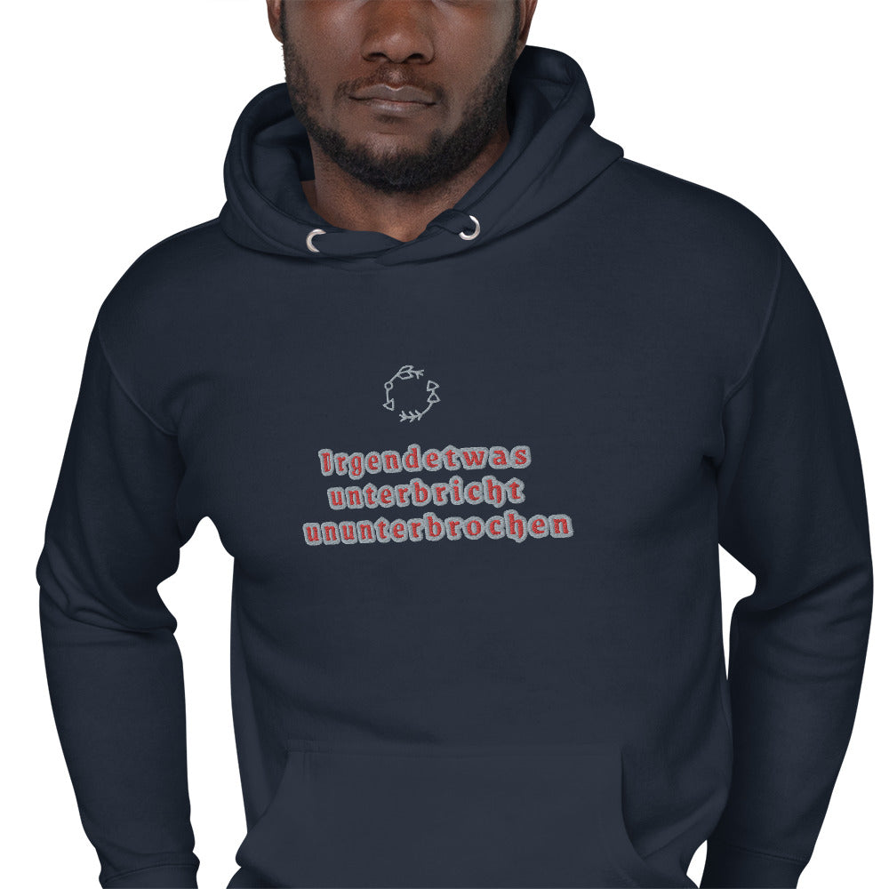 Unisex-Premium Hoodie Cotton Heritage M2580 "Irgendetwas unterbricht ununterbrochen"