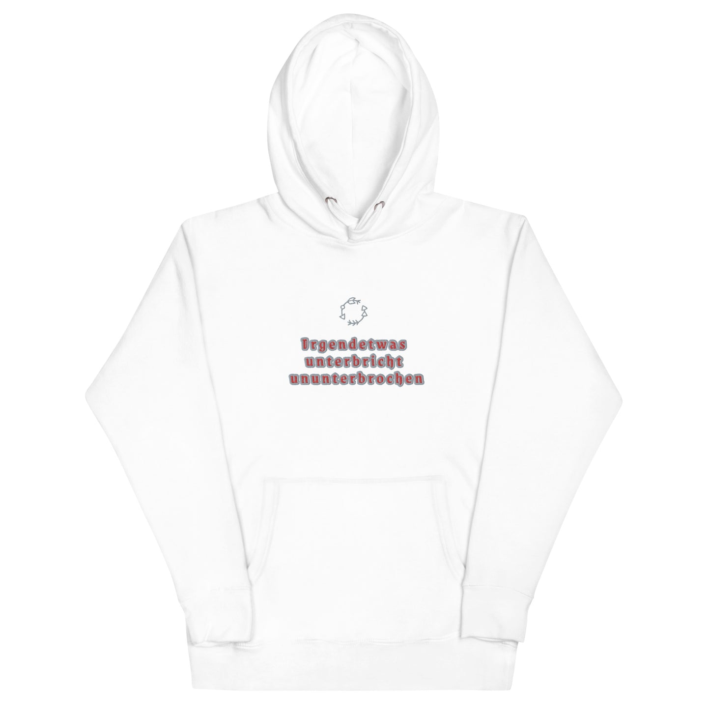 Unisex-Premium Hoodie Cotton Heritage M2580 "Irgendetwas unterbricht ununterbrochen"