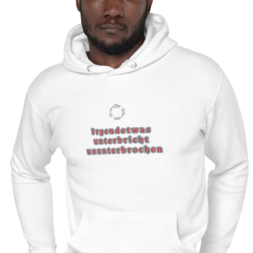 Unisex-Premium Hoodie Cotton Heritage M2580 "Irgendetwas unterbricht ununterbrochen"