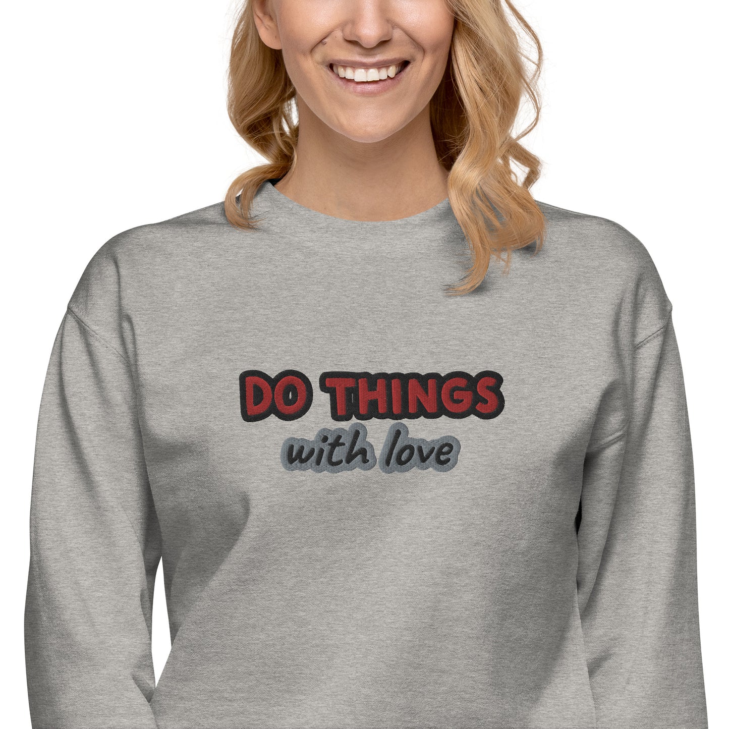 Unisex-Premium-Pullover Cotton Heritage M2480 "Do things with love"