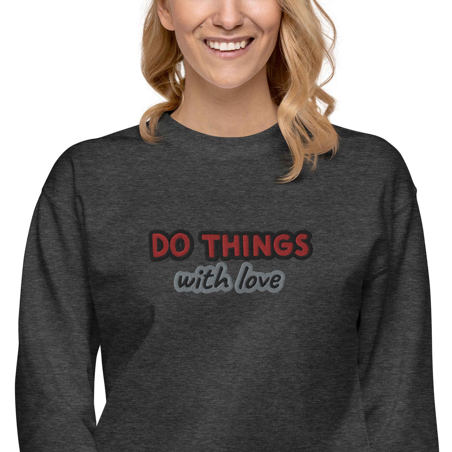 Unisex-Premium-Pullover Cotton Heritage M2480 "Do things with love"