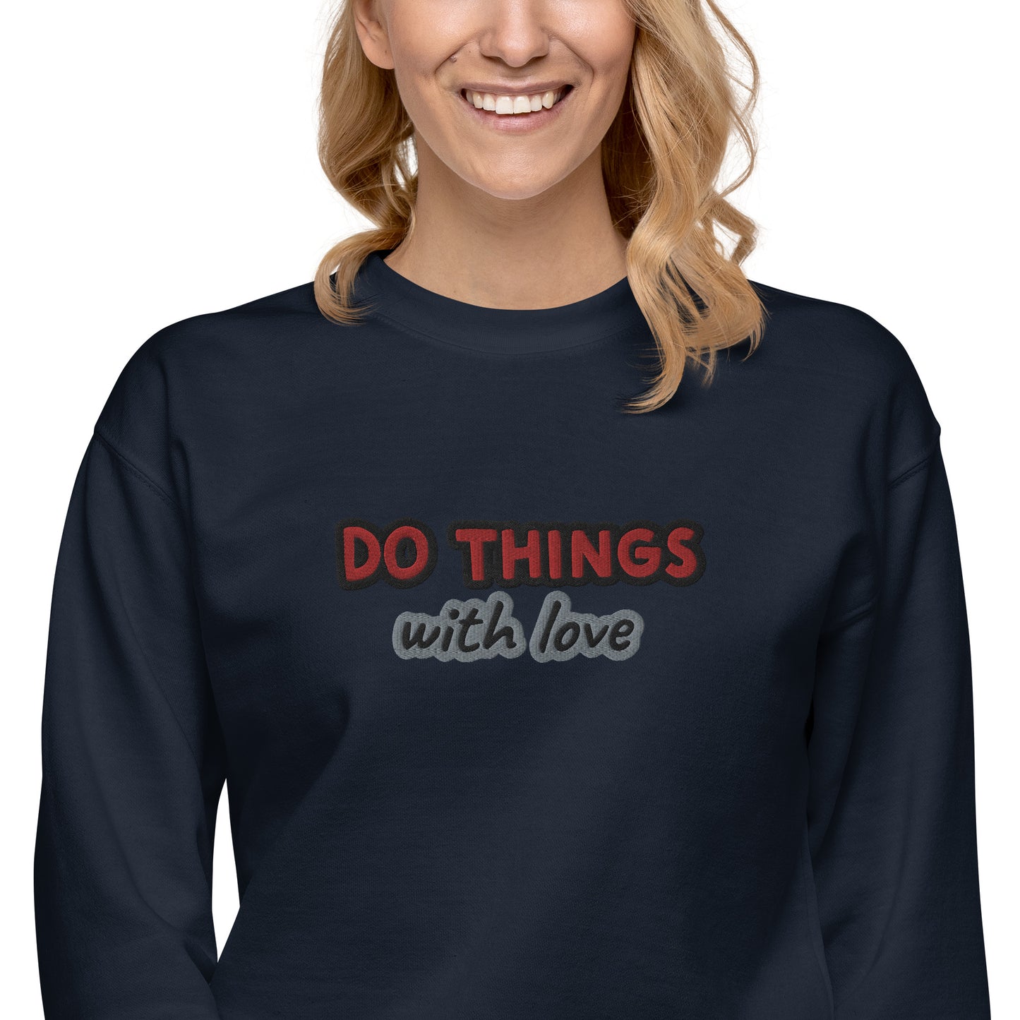 Unisex-Premium-Pullover Cotton Heritage M2480 "Do things with love"