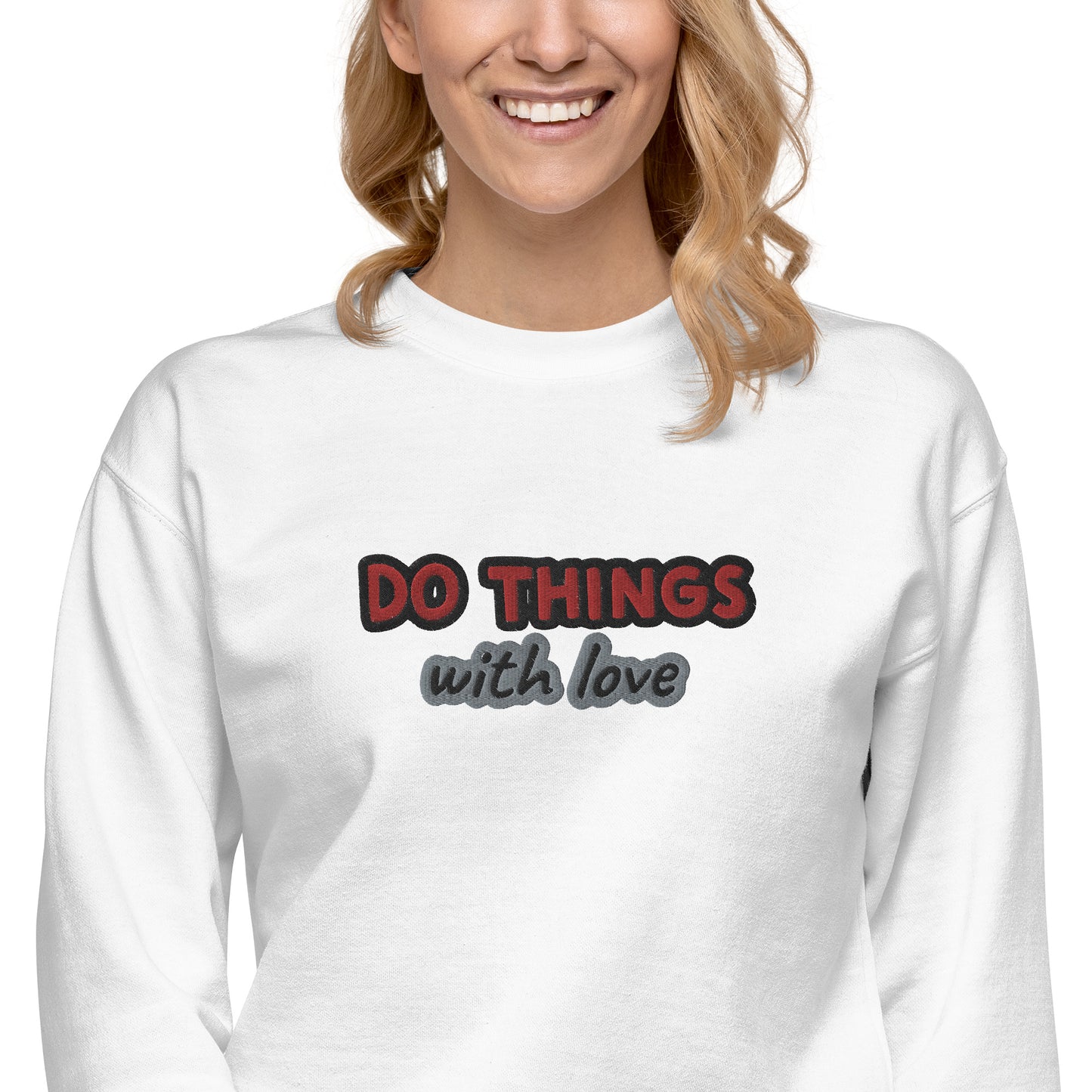 Unisex-Premium-Pullover Cotton Heritage M2480 "Do things with love"