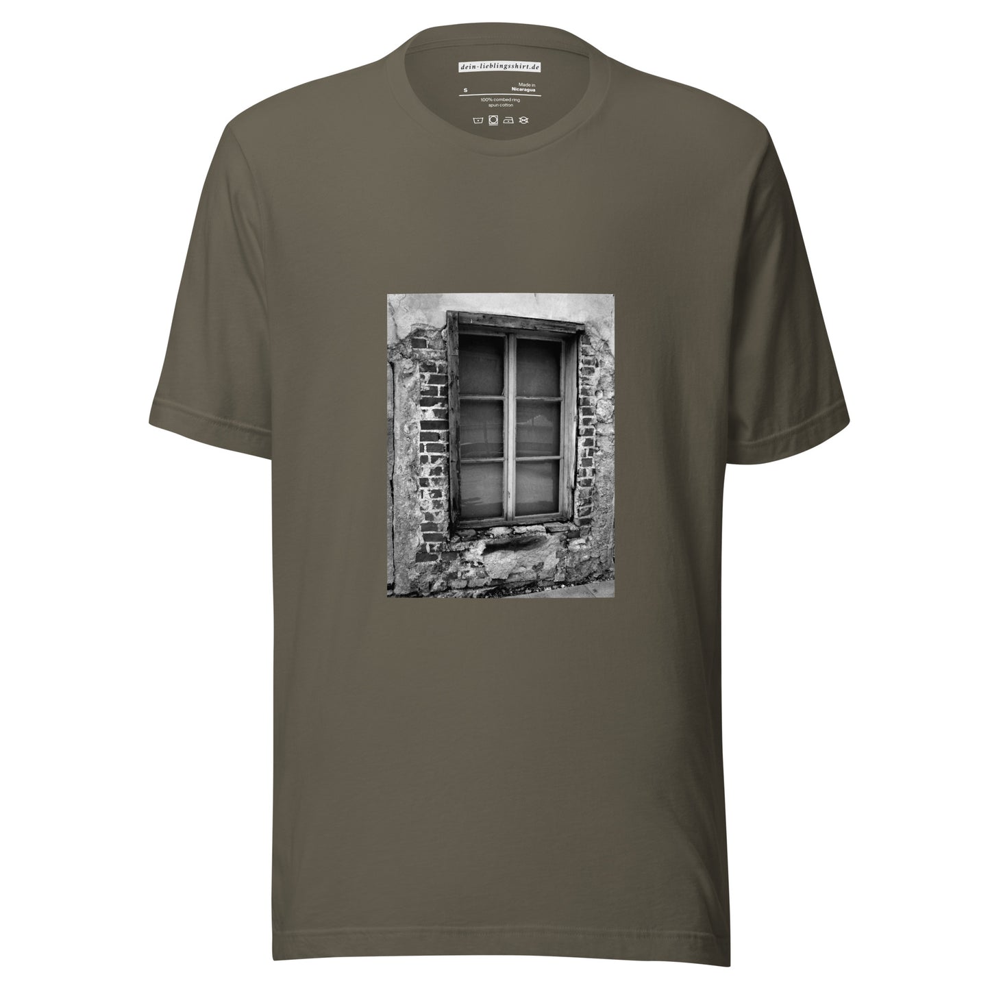 Essenzielles Unisex T-Shirt | Bella + Canvas 3001 "Das Fenster"