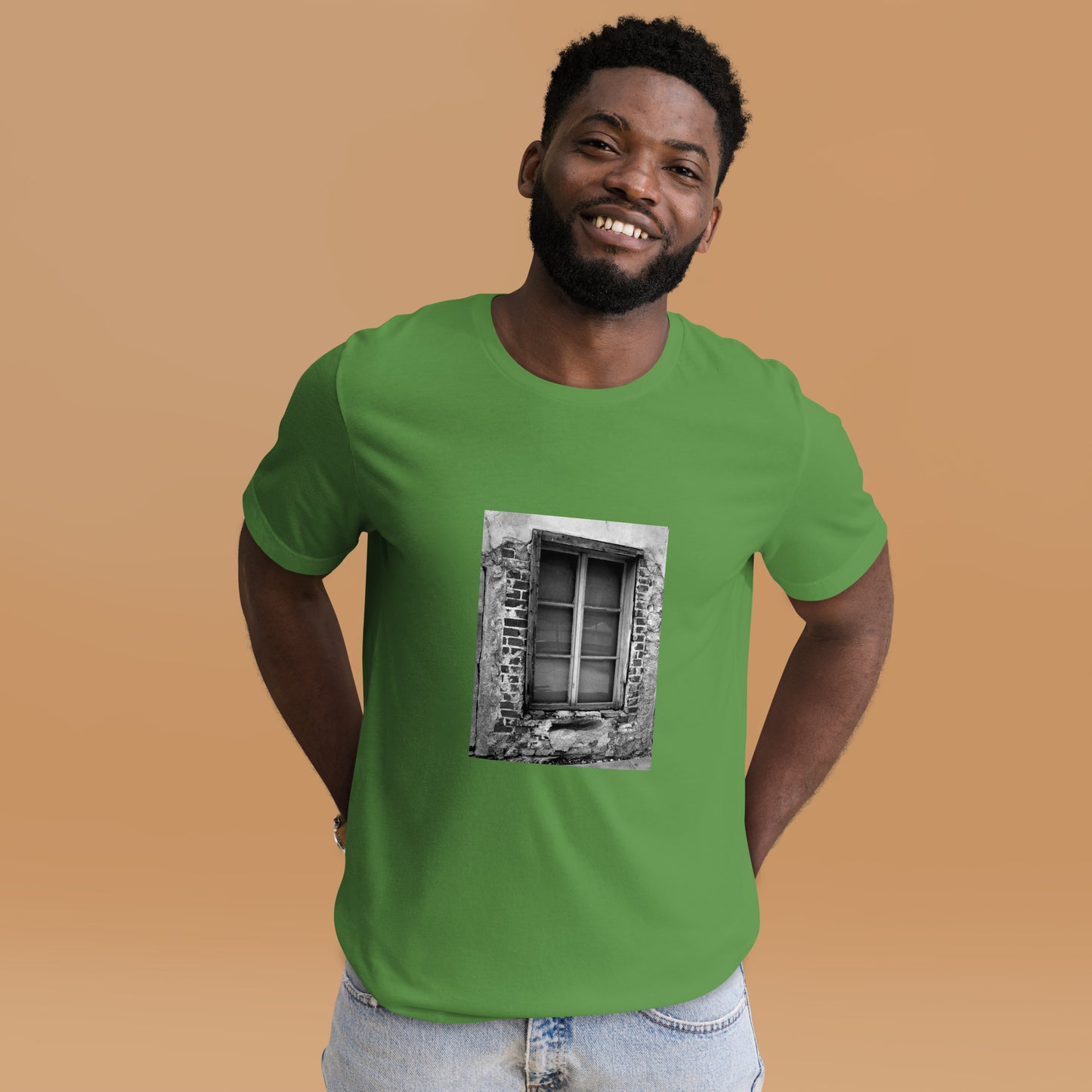 Essenzielles Unisex T-Shirt | Bella + Canvas 3001 "Das Fenster"