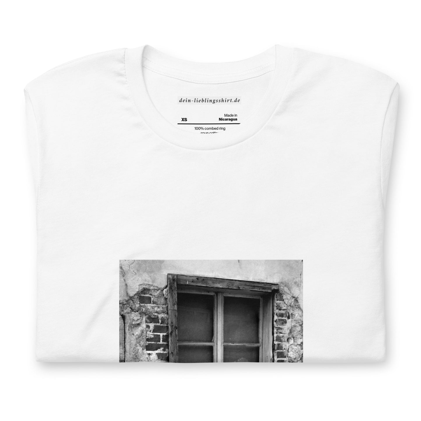 Essenzielles Unisex T-Shirt | Bella + Canvas 3001 "Das Fenster"