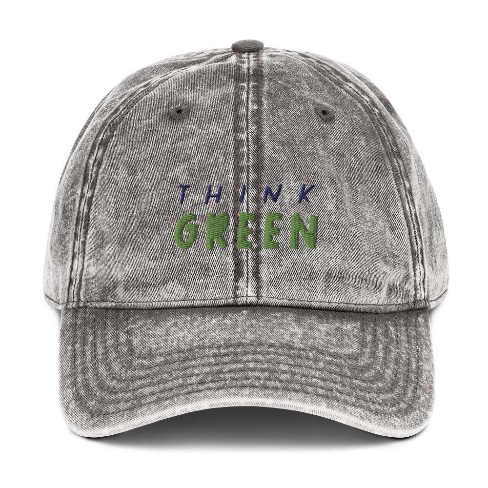 Vintage Baumwoll-Cord Cap | Otto Cap 18-1248 "Think green"