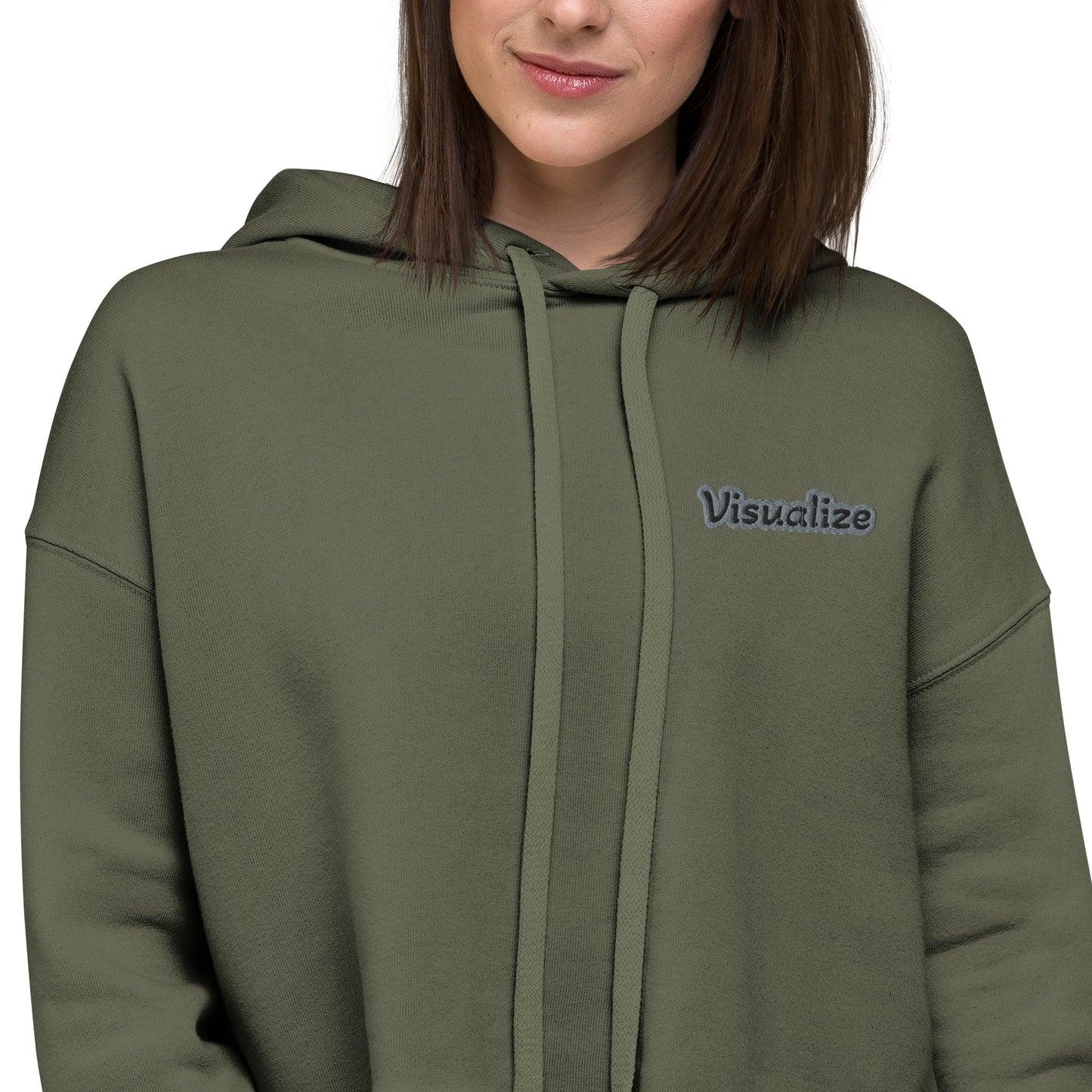 Crop-Hoodie "Visualize"