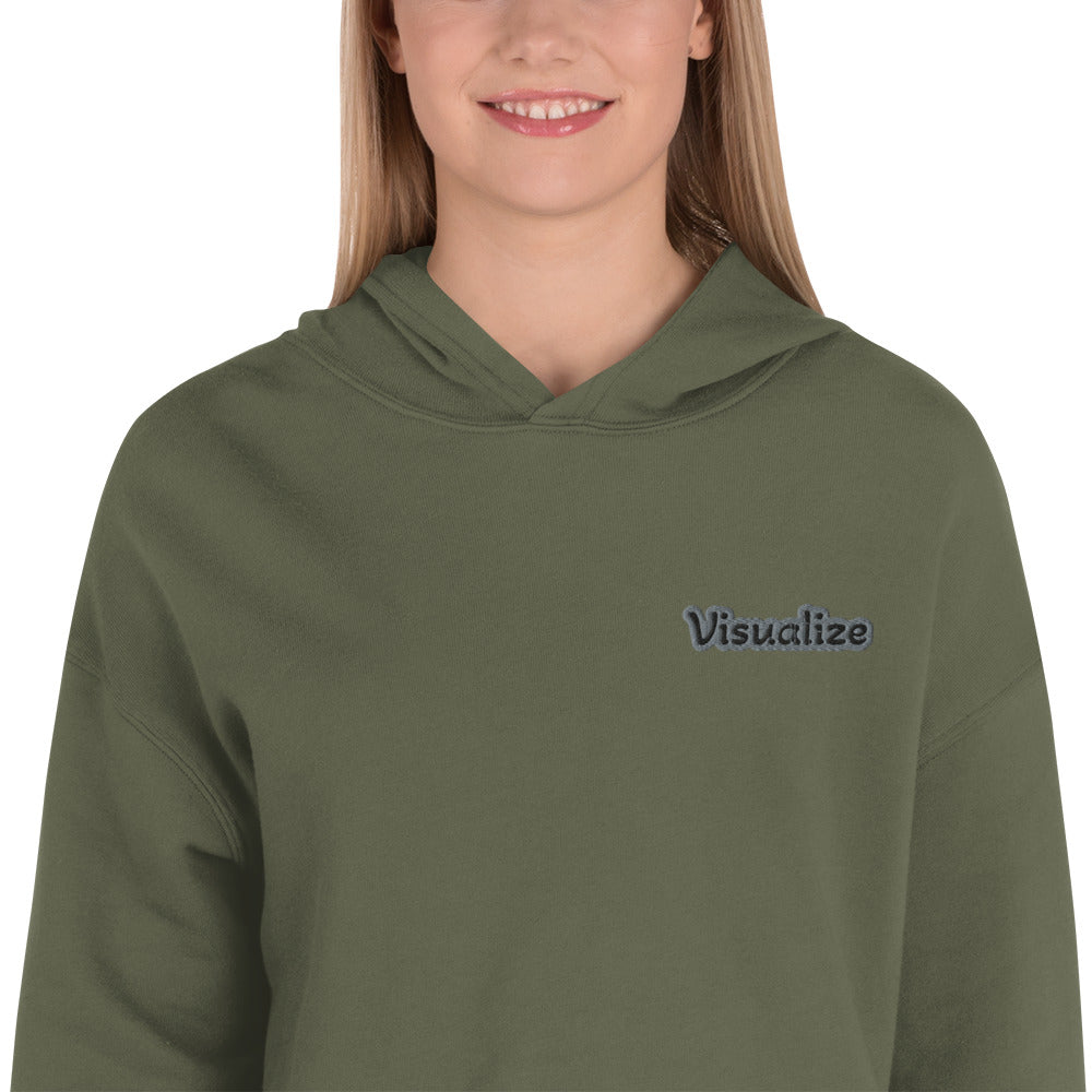 Crop-Hoodie "Visualize"