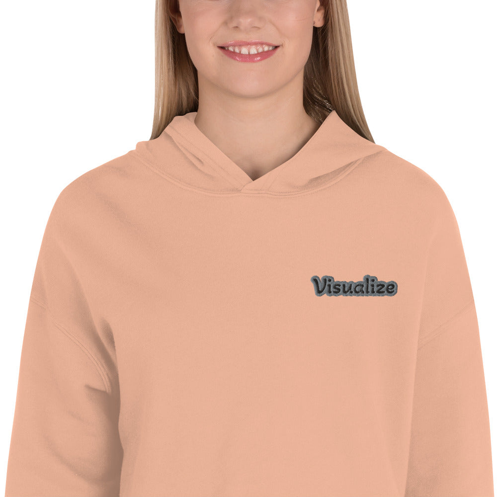 Crop-Hoodie "Visualize"