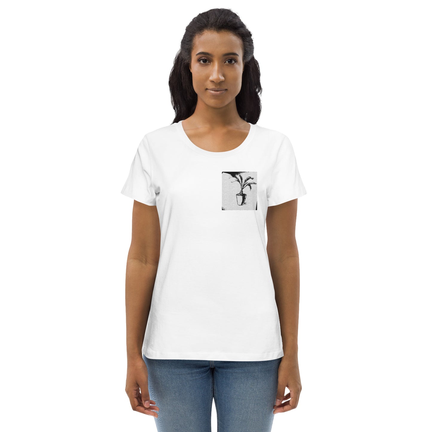 Eng anliegendes Öko-T-Shirt für Damen | Stanley/Stella "Pflanze"