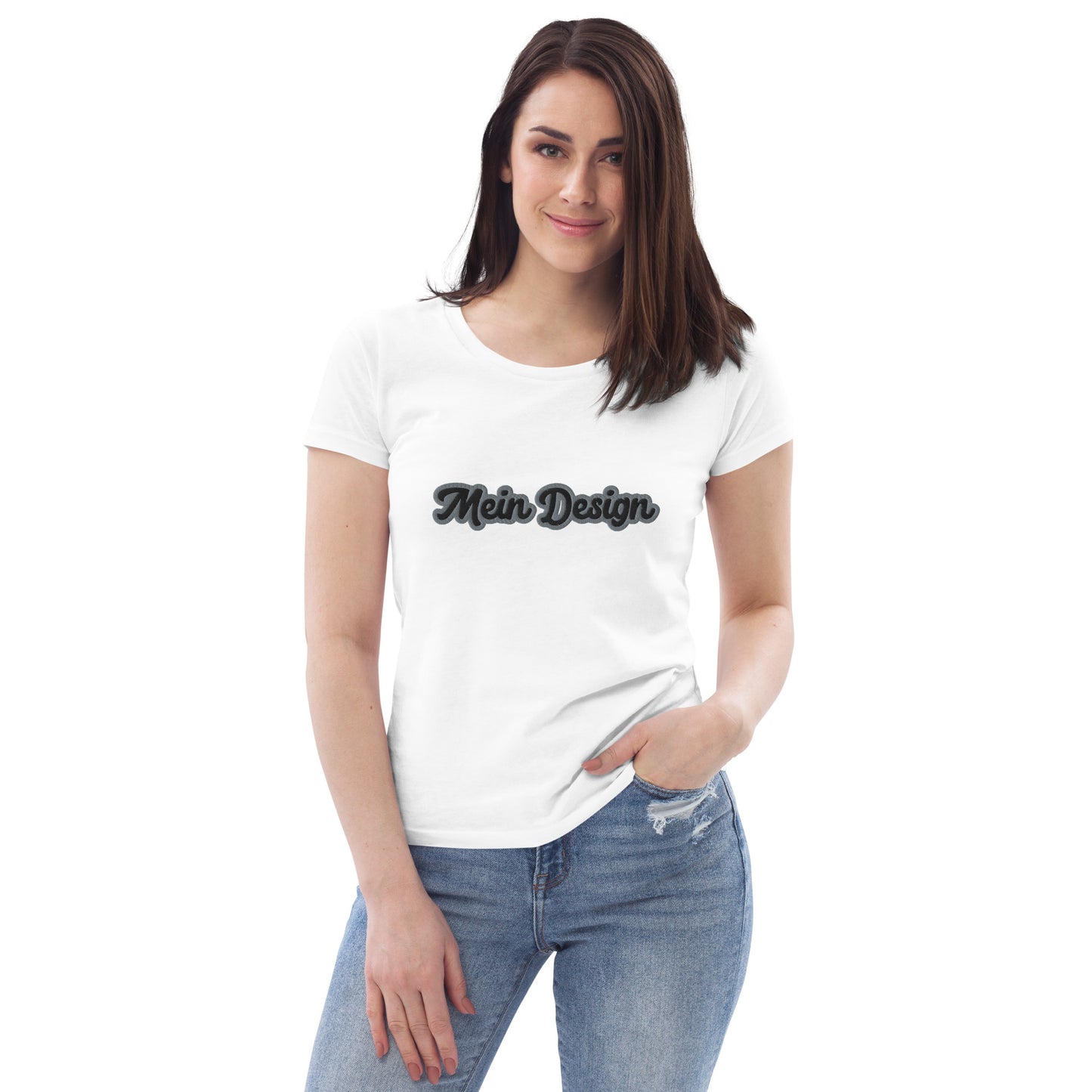 Enganliegendes Öko-T-Shirt für Damen | Stanley/Stella "Mein Design"